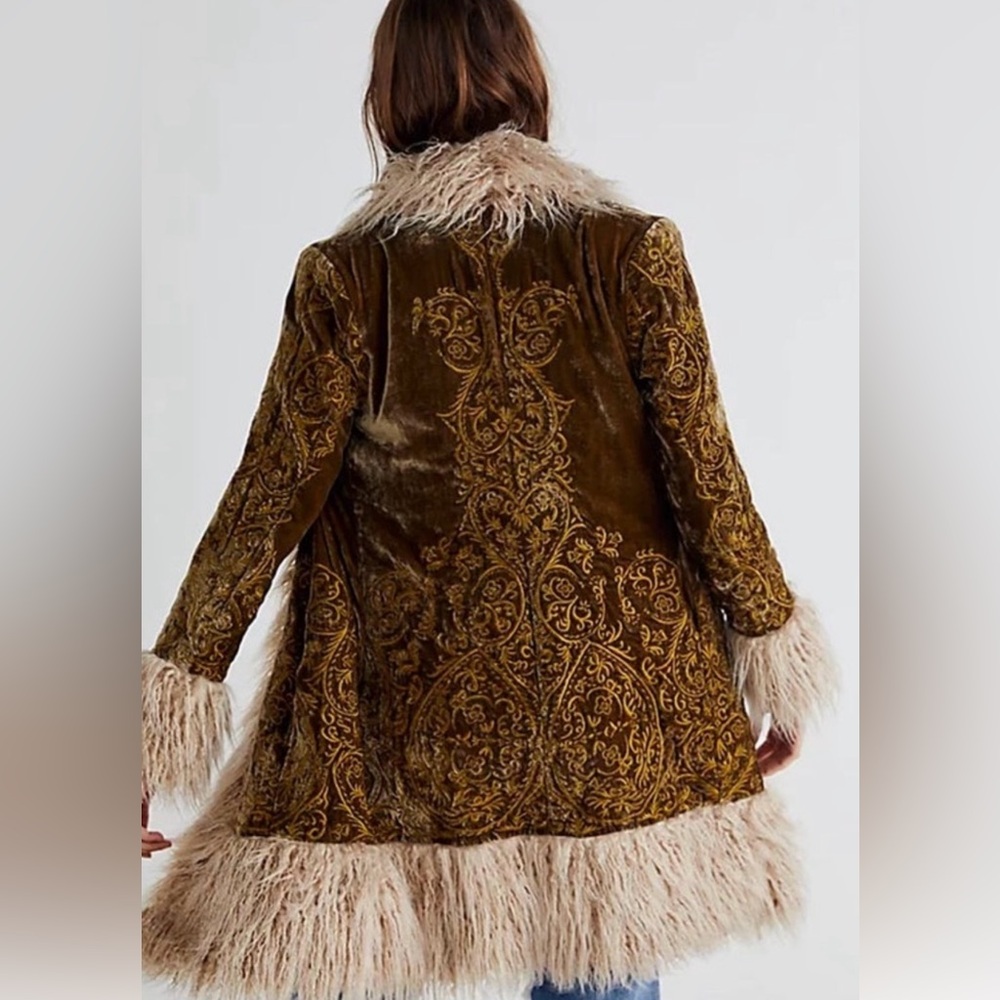 Stillwater Jacket from Understated Leather. Penny Lane style with faux fur trim.